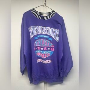 Large Vintage 90s Purple Imagine Sweater, vtg, pullover, crewneck, jacket